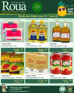 Roua Food Market Roua Food Market Flyer June 19 to 25