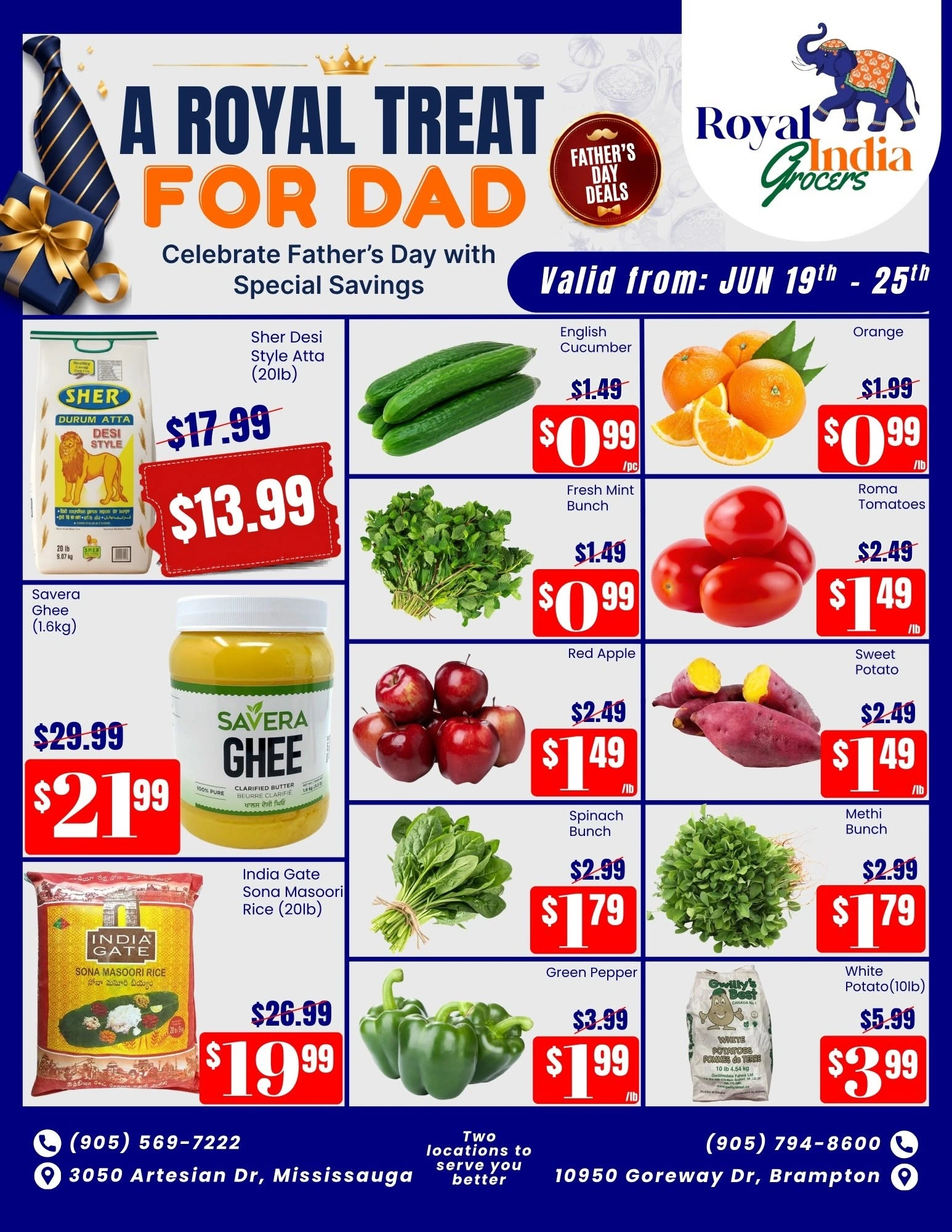 Royal India Grocers flyer page 1