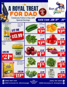 Royal India Grocers Royal India Grocers Flyer June 19 to 25