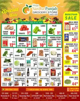 Sanjha Punjab Grocery Store Sanjha Punjab Grocery Store Flyer June 19 to 25