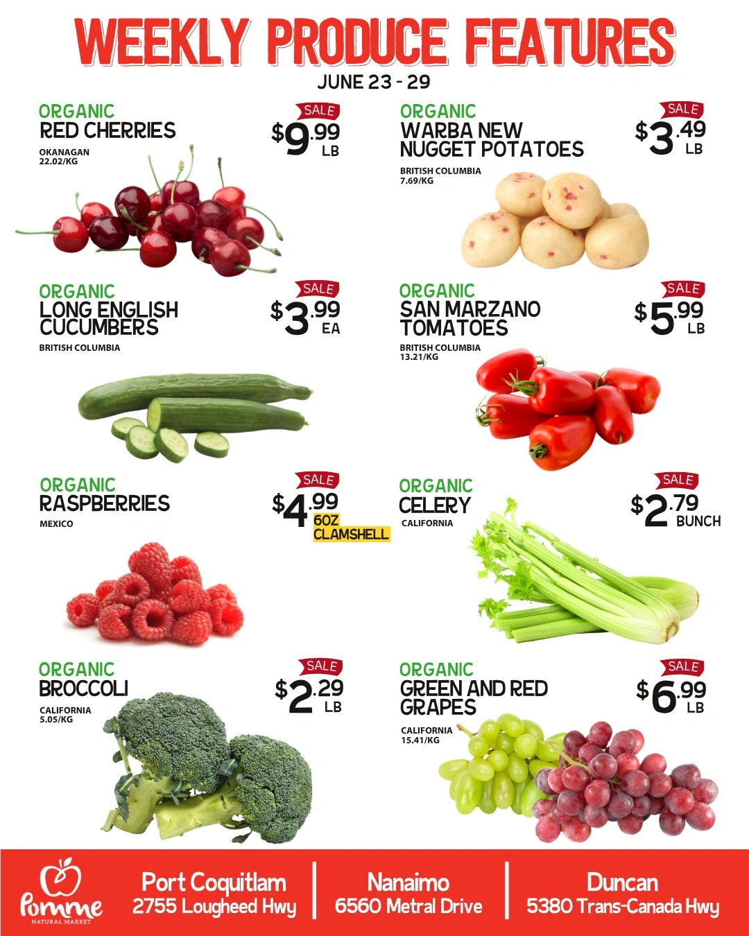 Pomme Natural Market flyer page 1