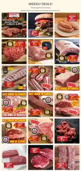 Robert's Quality Fresh Meats Robert's Quality Fresh Meats Flyer June 22 to 29