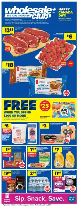 Real Canadian Wholesale Club Real Canadian Wholesale Club Flyer June 25 to July 1