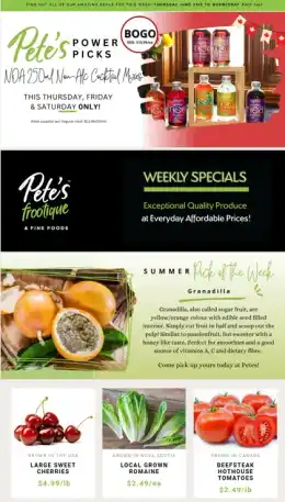 Pete's Fine Foods Pete's Fine Foods Flyer June 25 to July 1