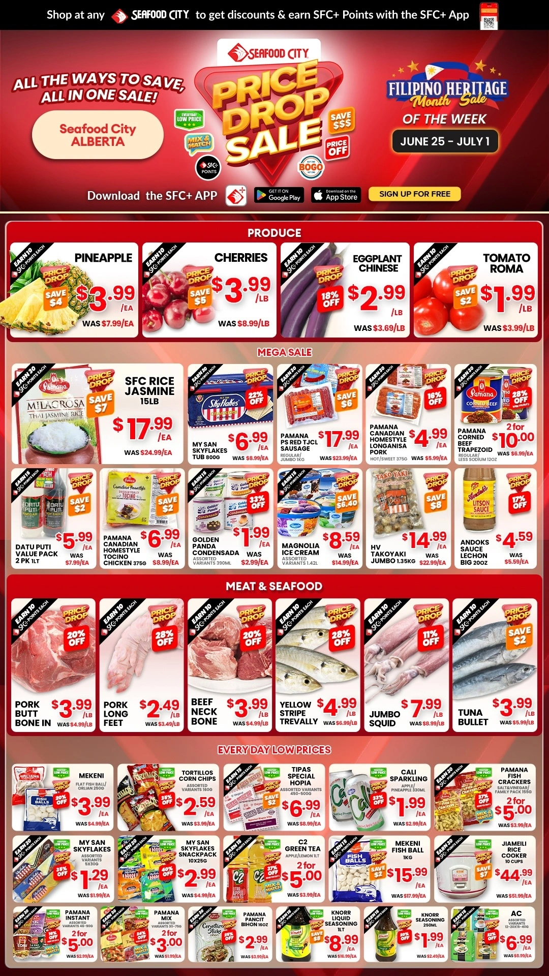Seafood City Supermarket flyer page 1
