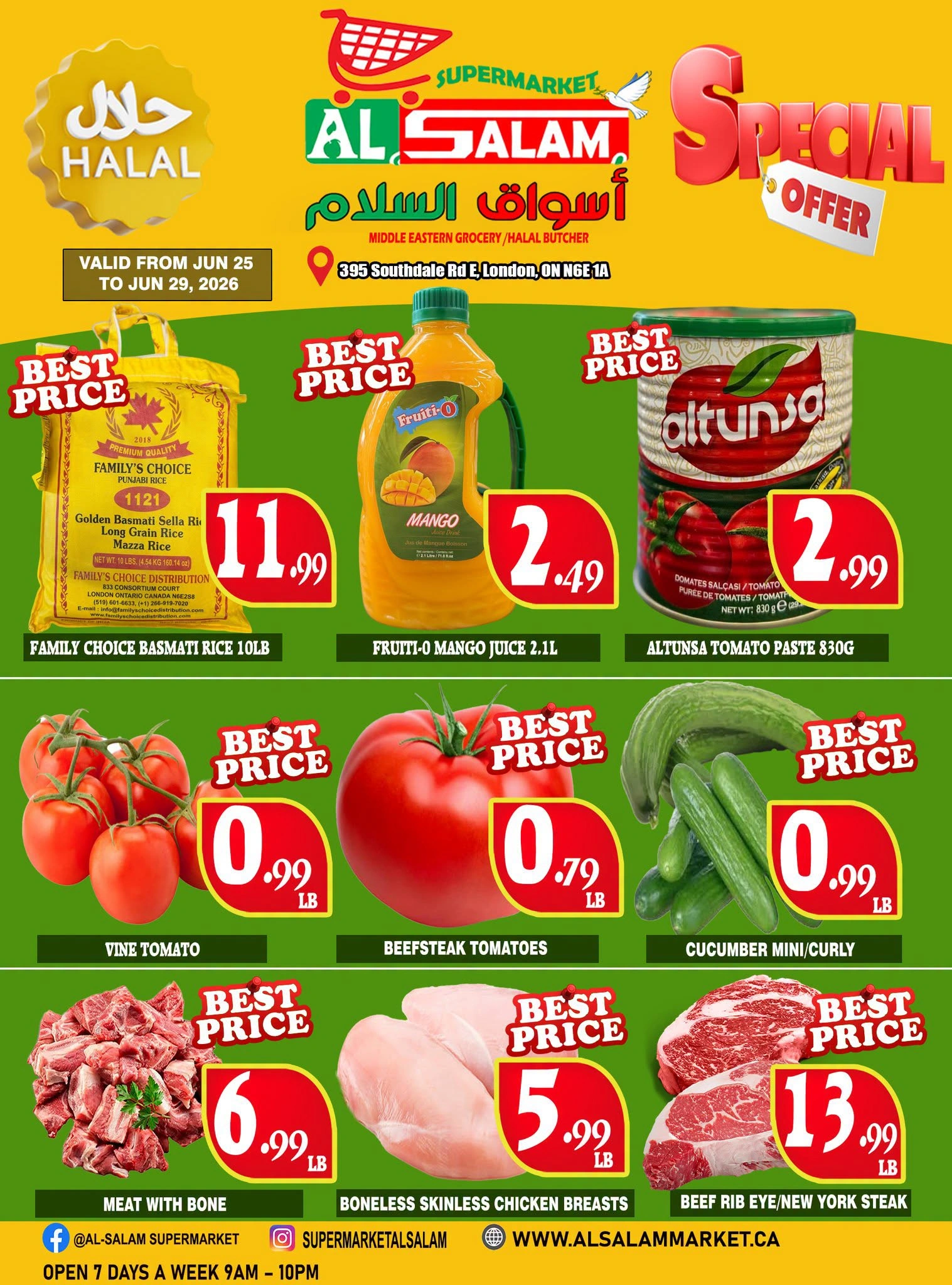 Al-Salam Supermarket flyer page 1