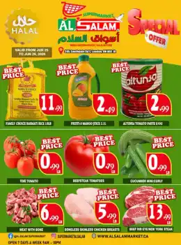Al-Salam Supermarket Al-Salam Supermarket Flyer June 25 to 29