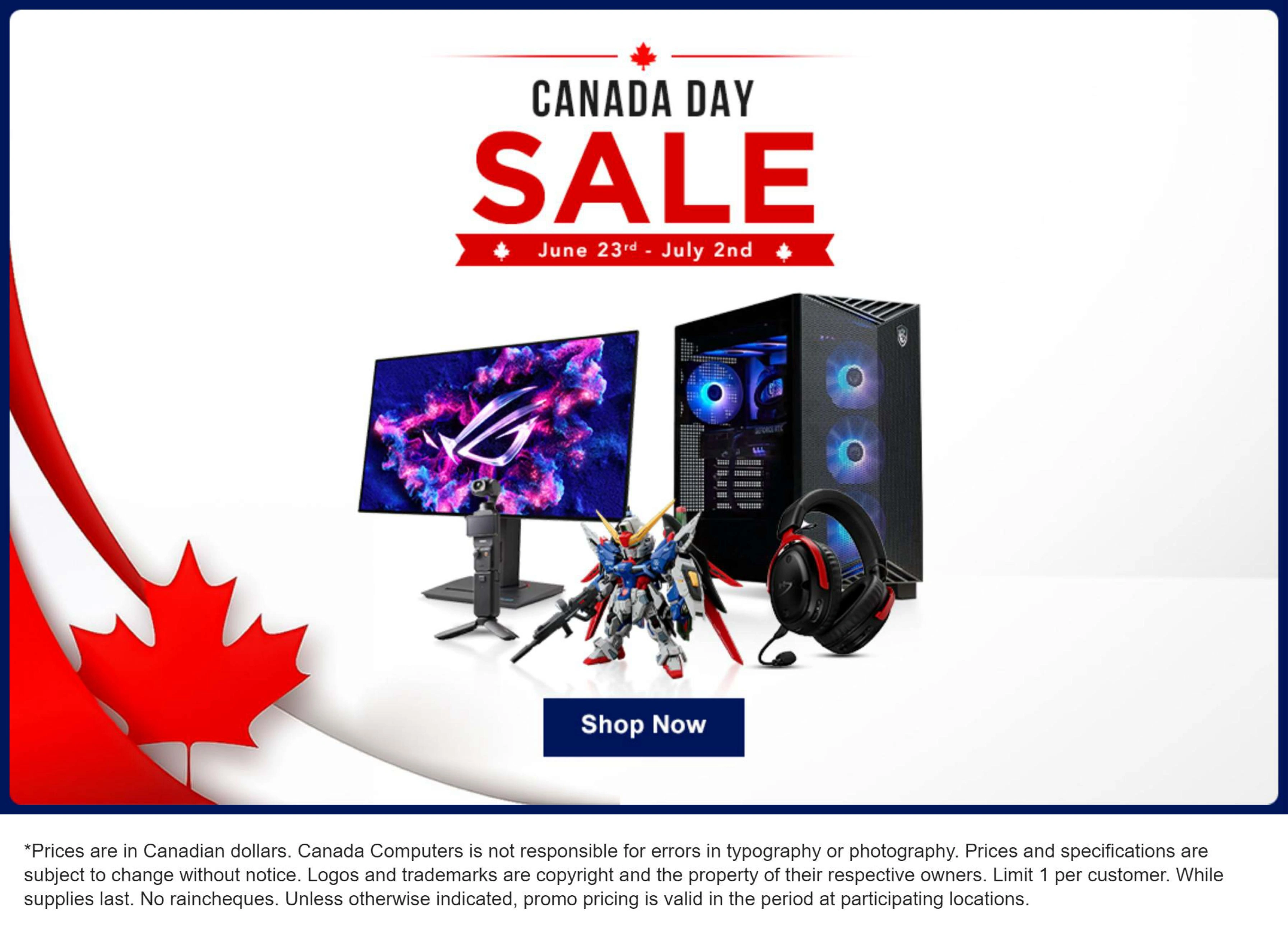 Canada Computers flyer page 1
