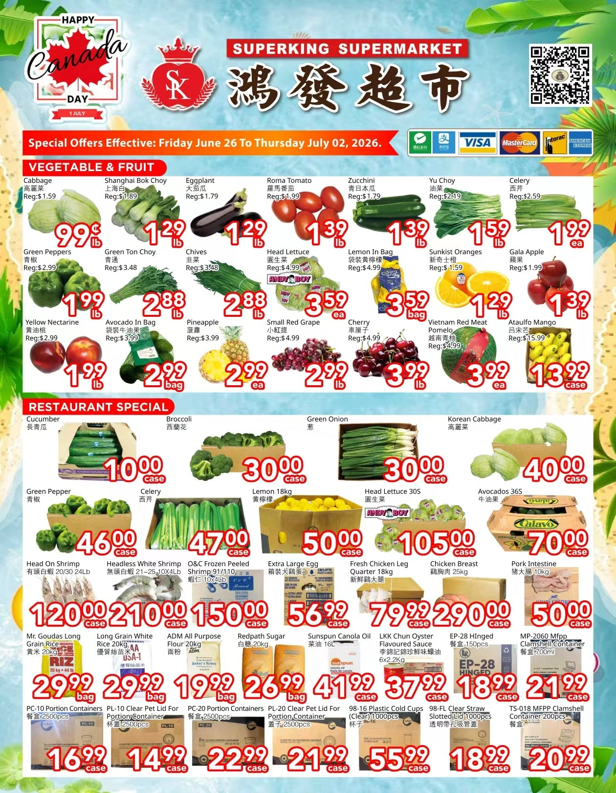 SuperKing Supermarket flyer page 1