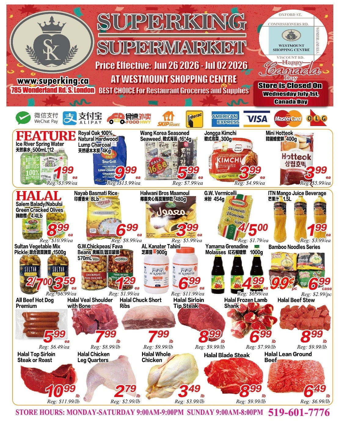 SuperKing Supermarket flyer page 1