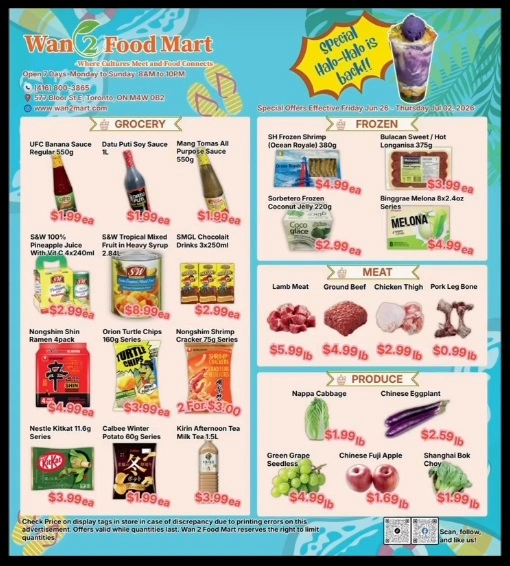 Wan 2 Food Mart flyer page 1