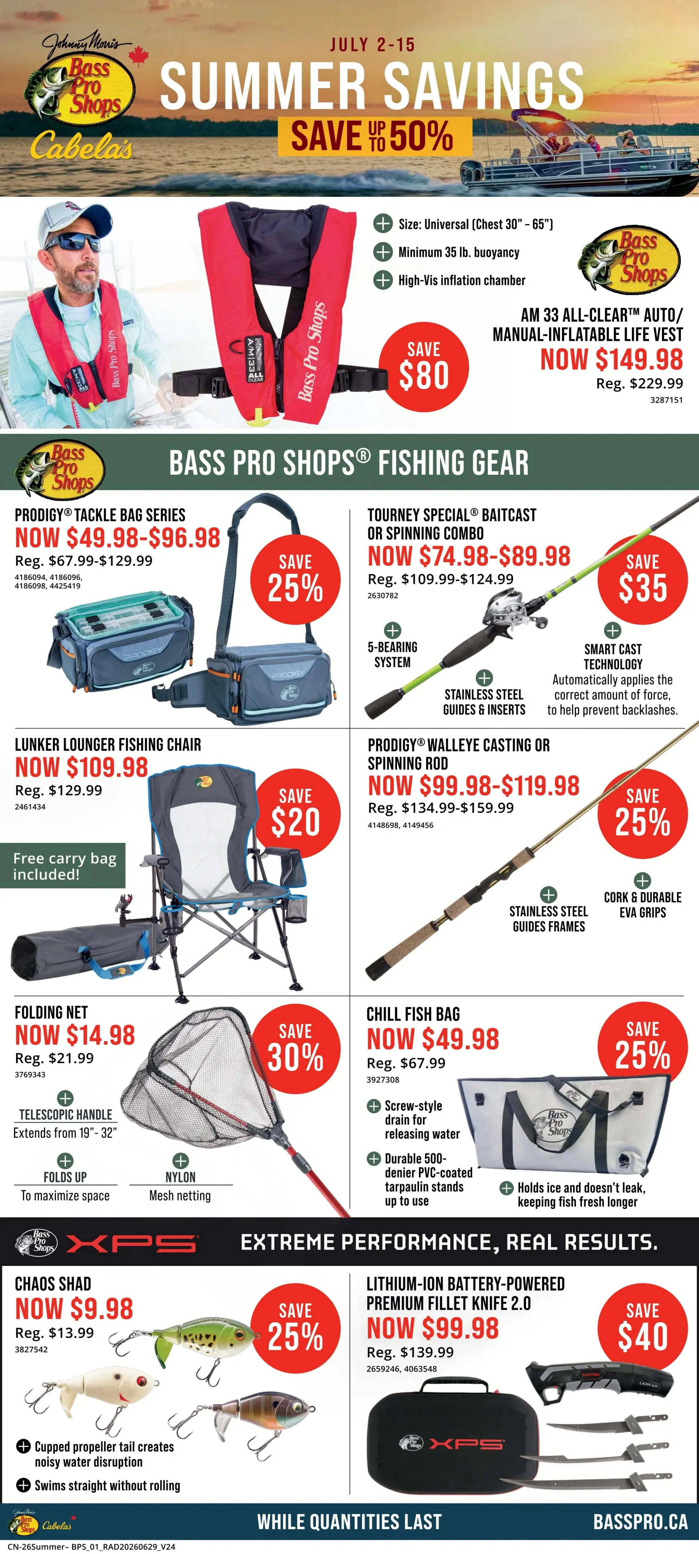 Bass Pro Shops flyer page 1