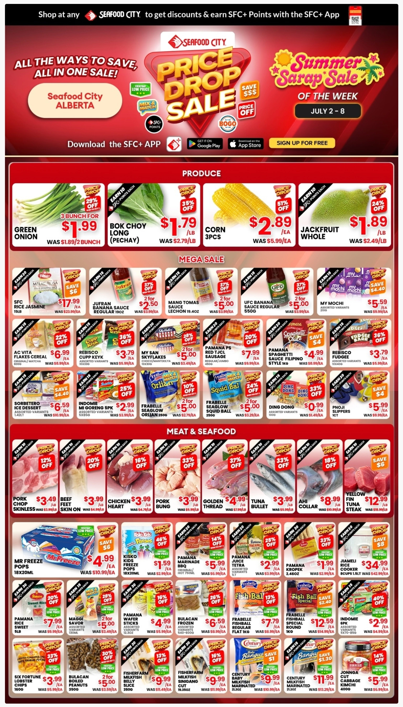 Seafood City Supermarket flyer page 1