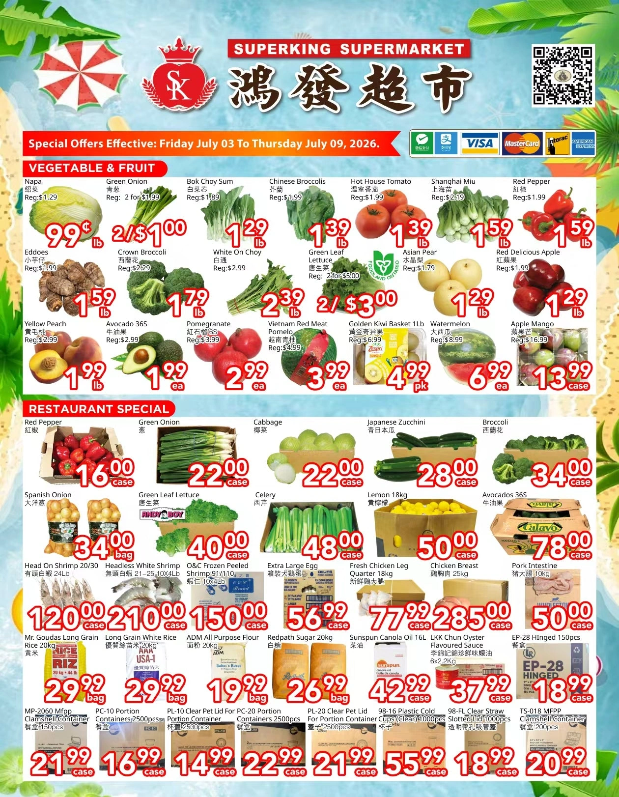 SuperKing Supermarket flyer page 1