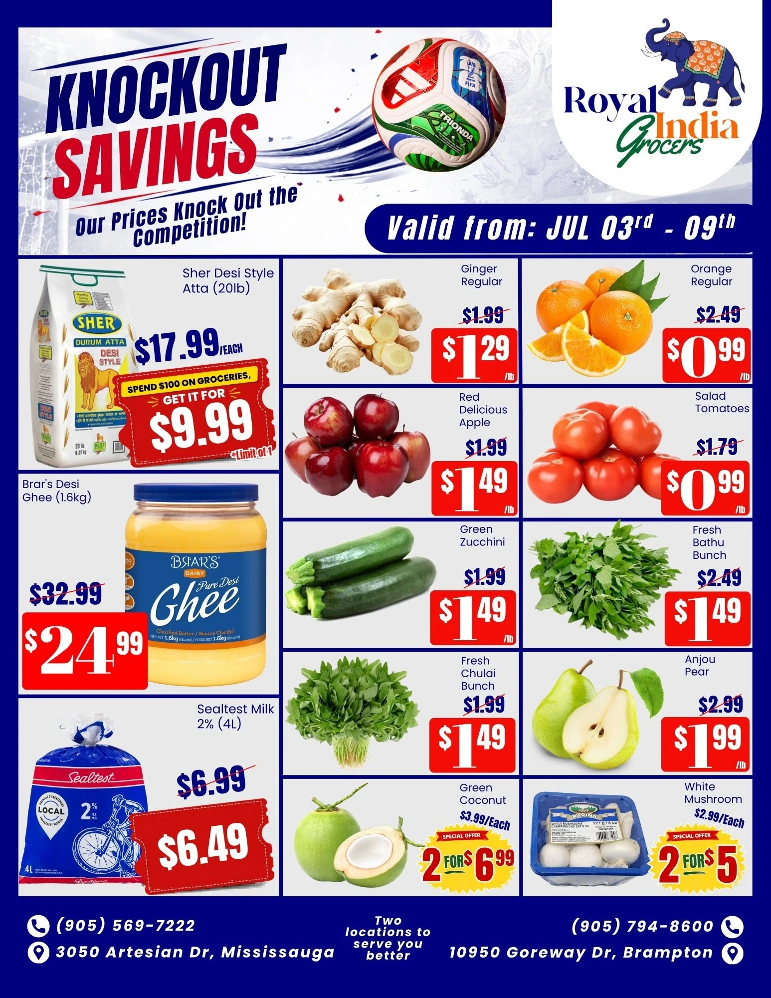 Royal India Grocers flyer page 1