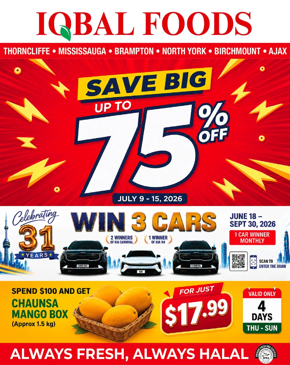 Iqbal Foods flyer page 1