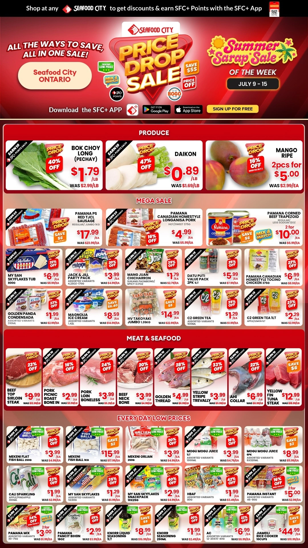 Seafood City Supermarket flyer page 1