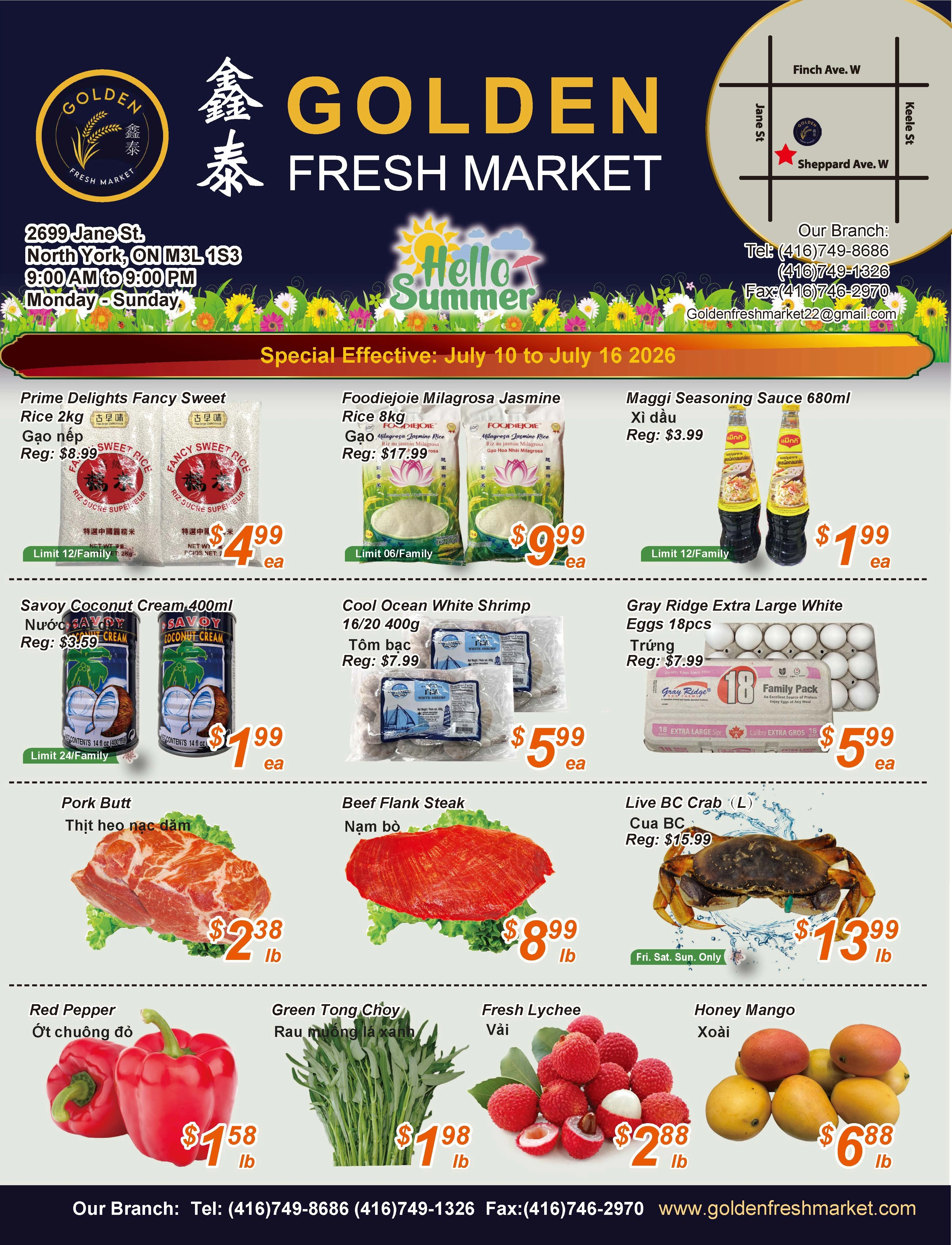 Golden Fresh Market flyer page 1