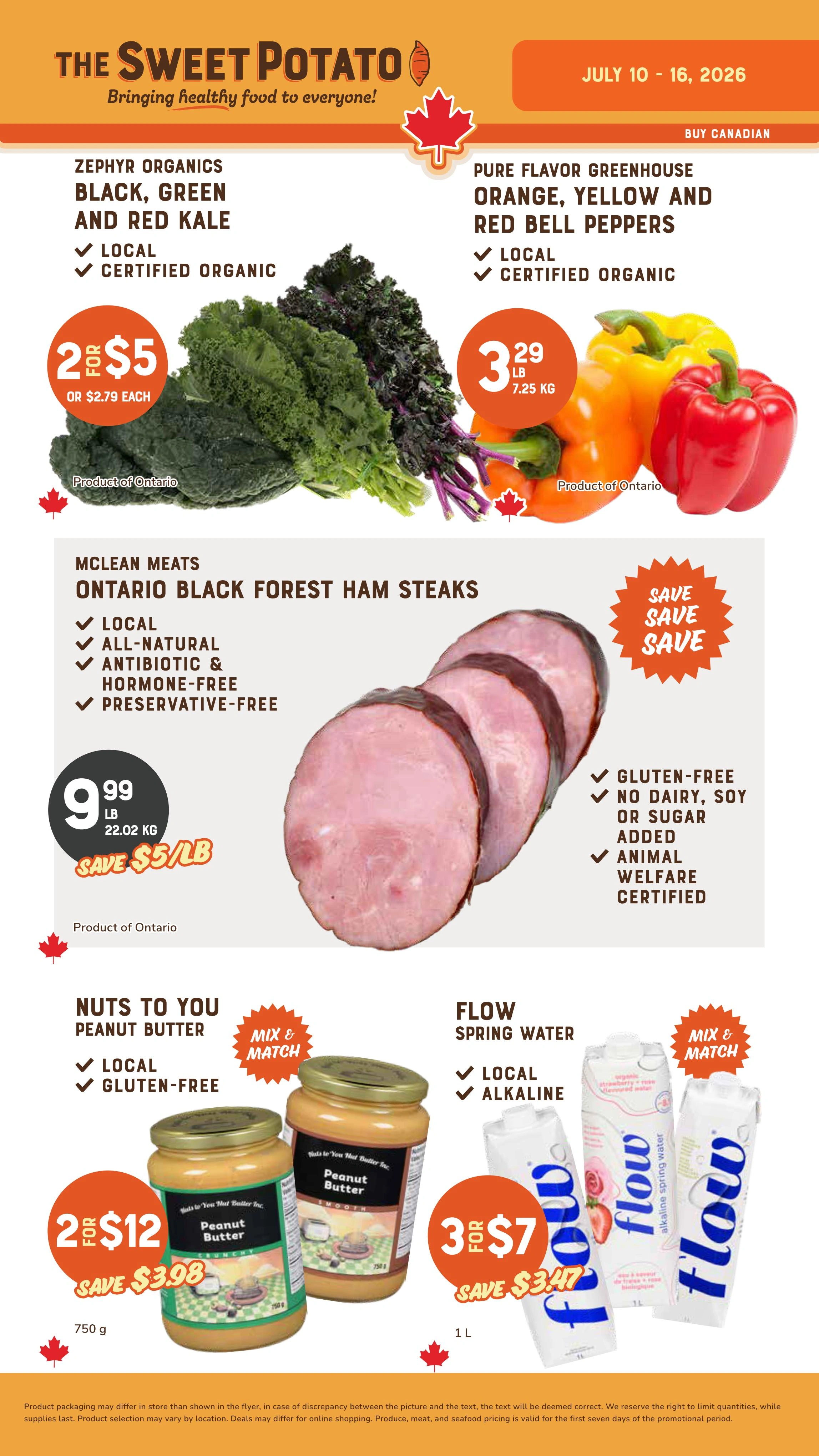 The Sweet Potato flyer page 1