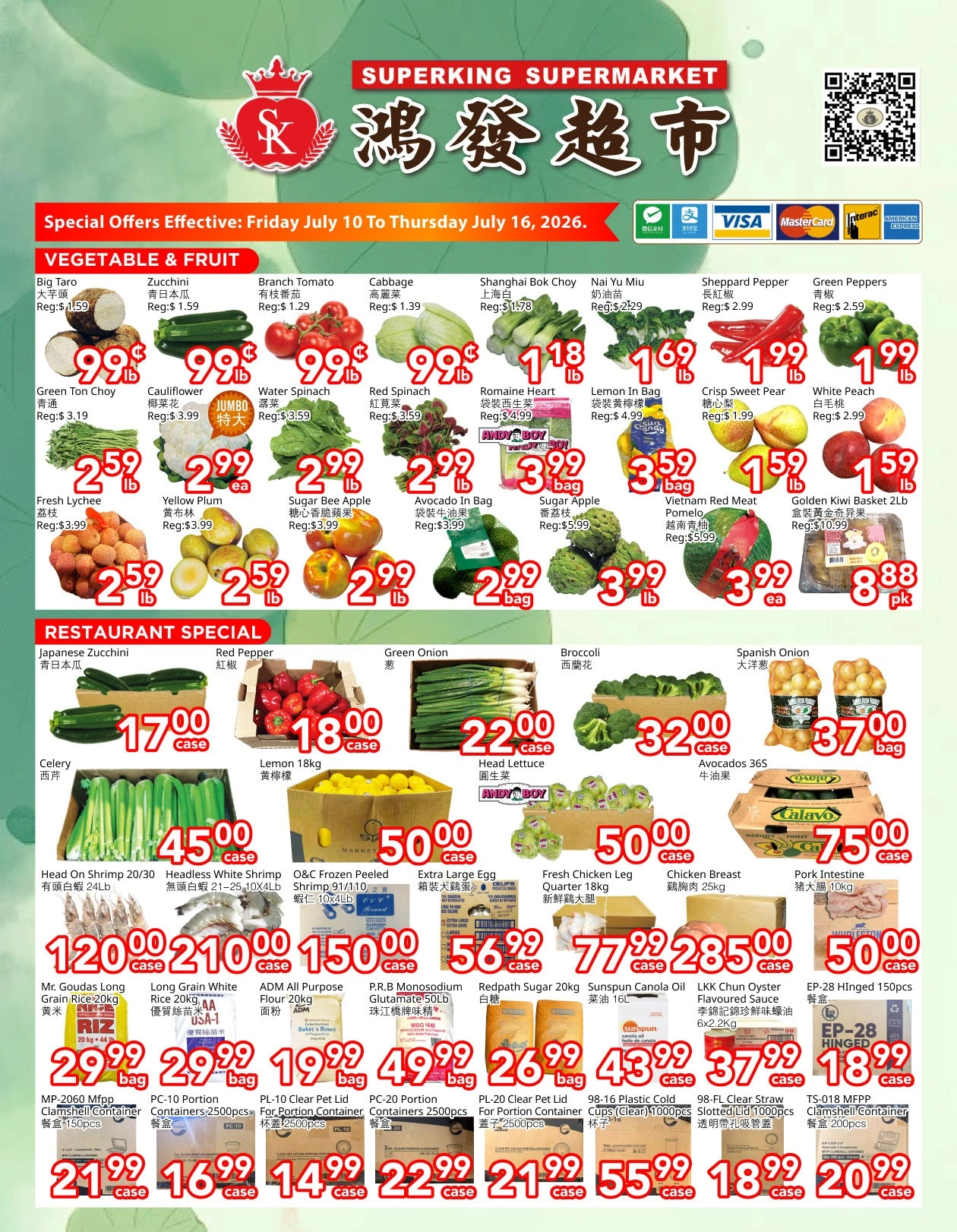 SuperKing Supermarket flyer page 1
