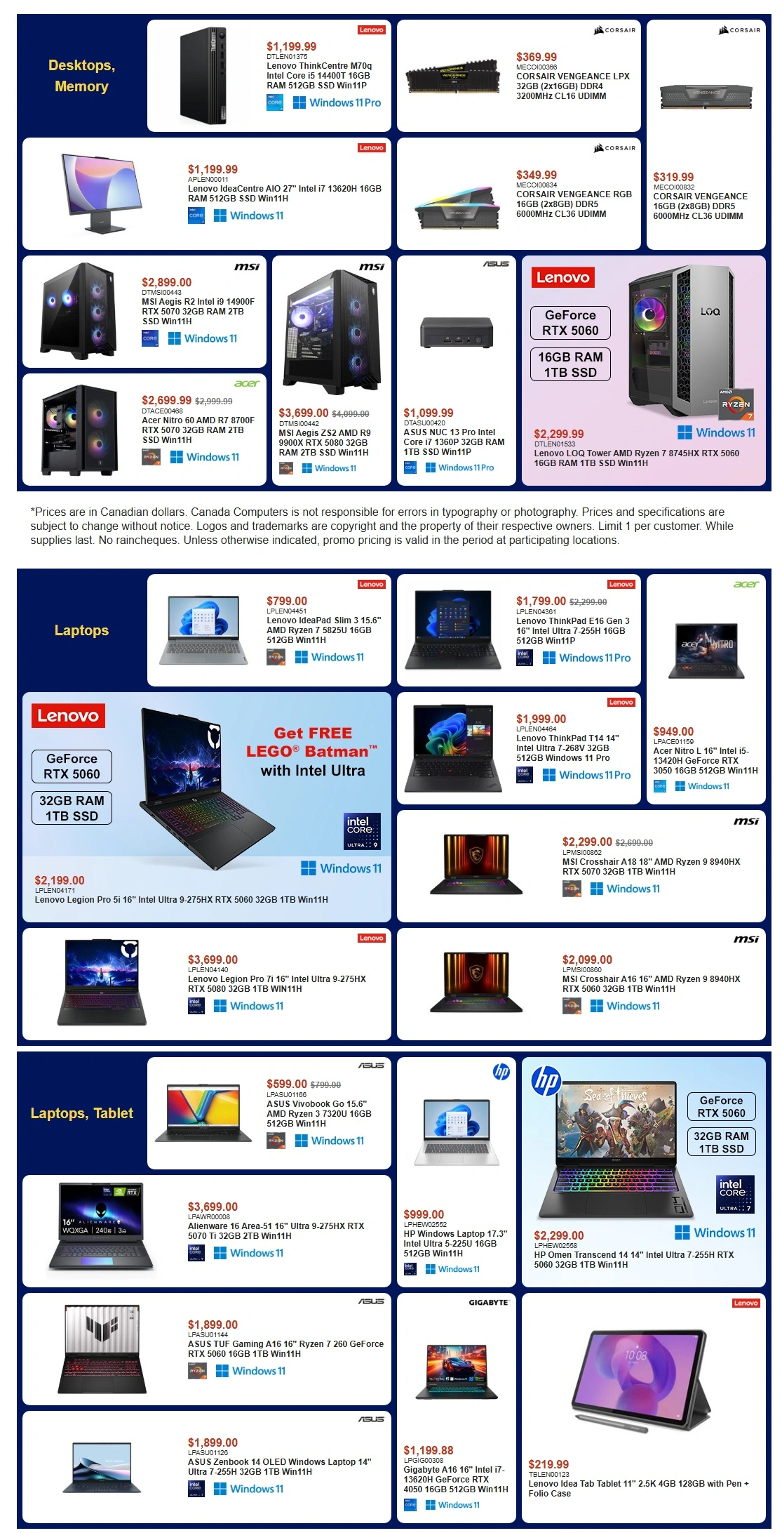 Canada Computers flyer page 1