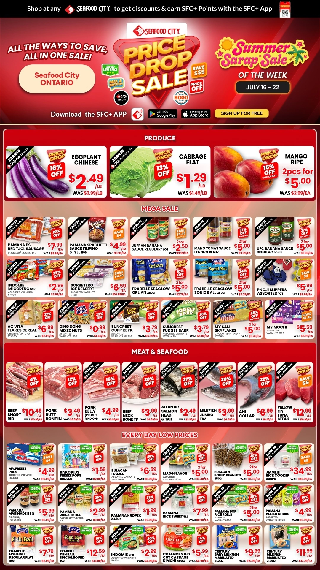 Seafood City Supermarket flyer page 1