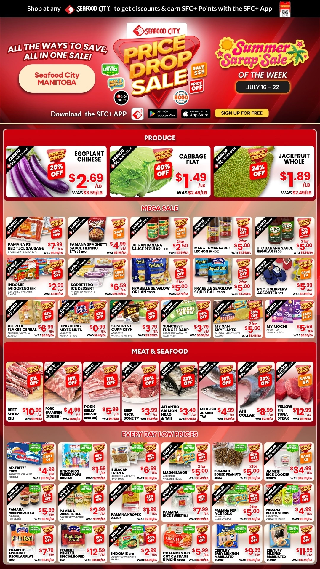 Seafood City Supermarket flyer page 1