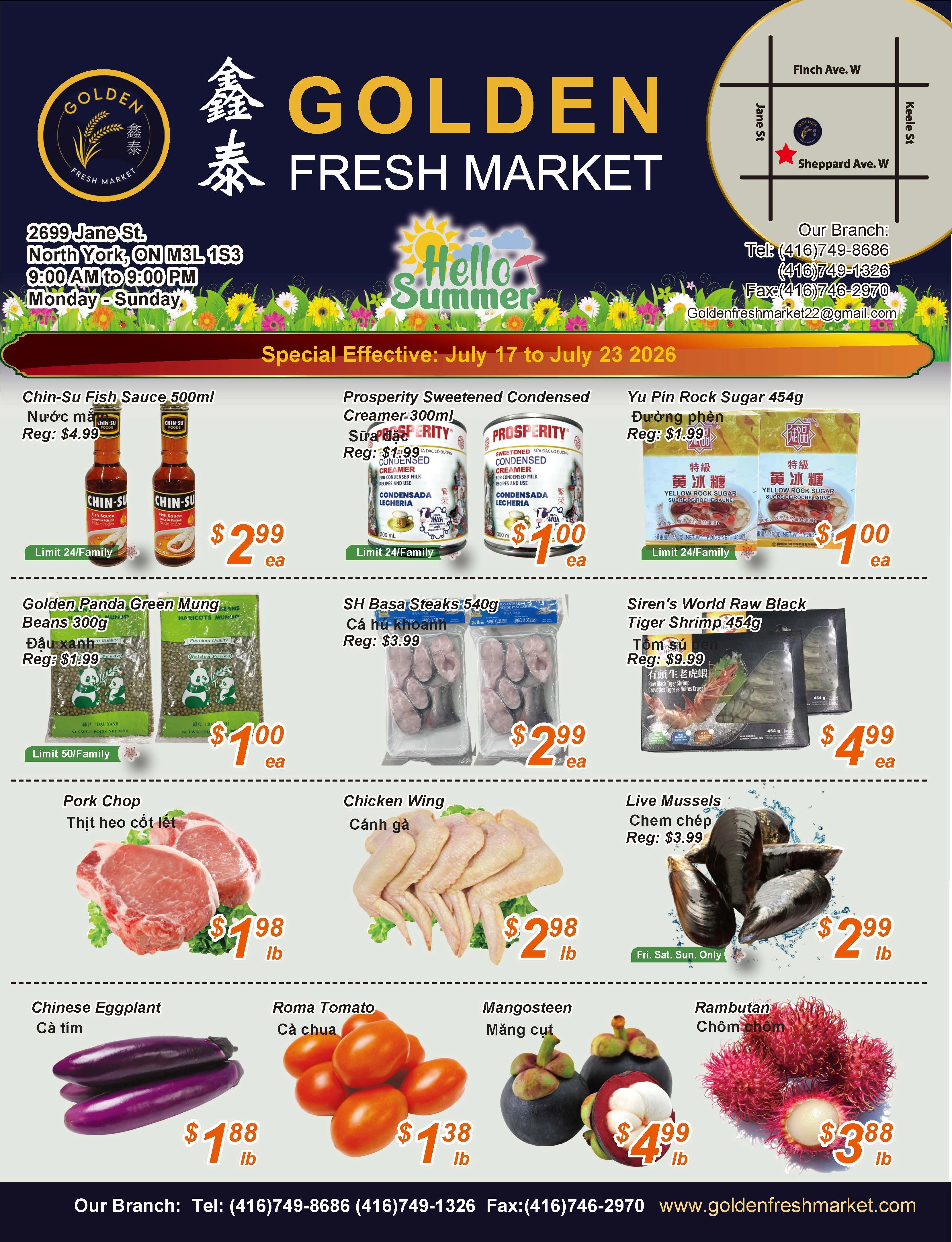 Golden Fresh Market flyer page 1