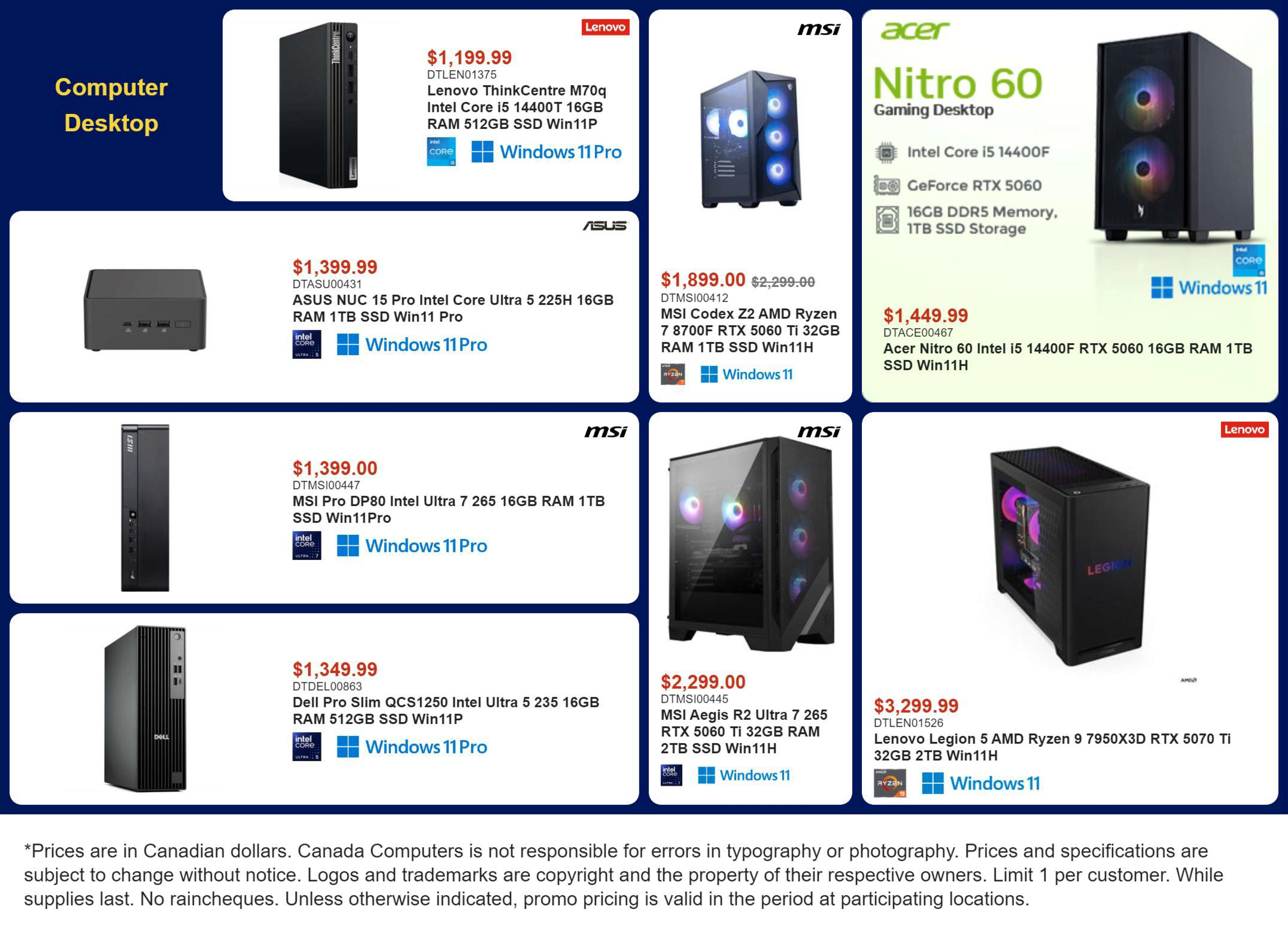 Canada Computers flyer page 1