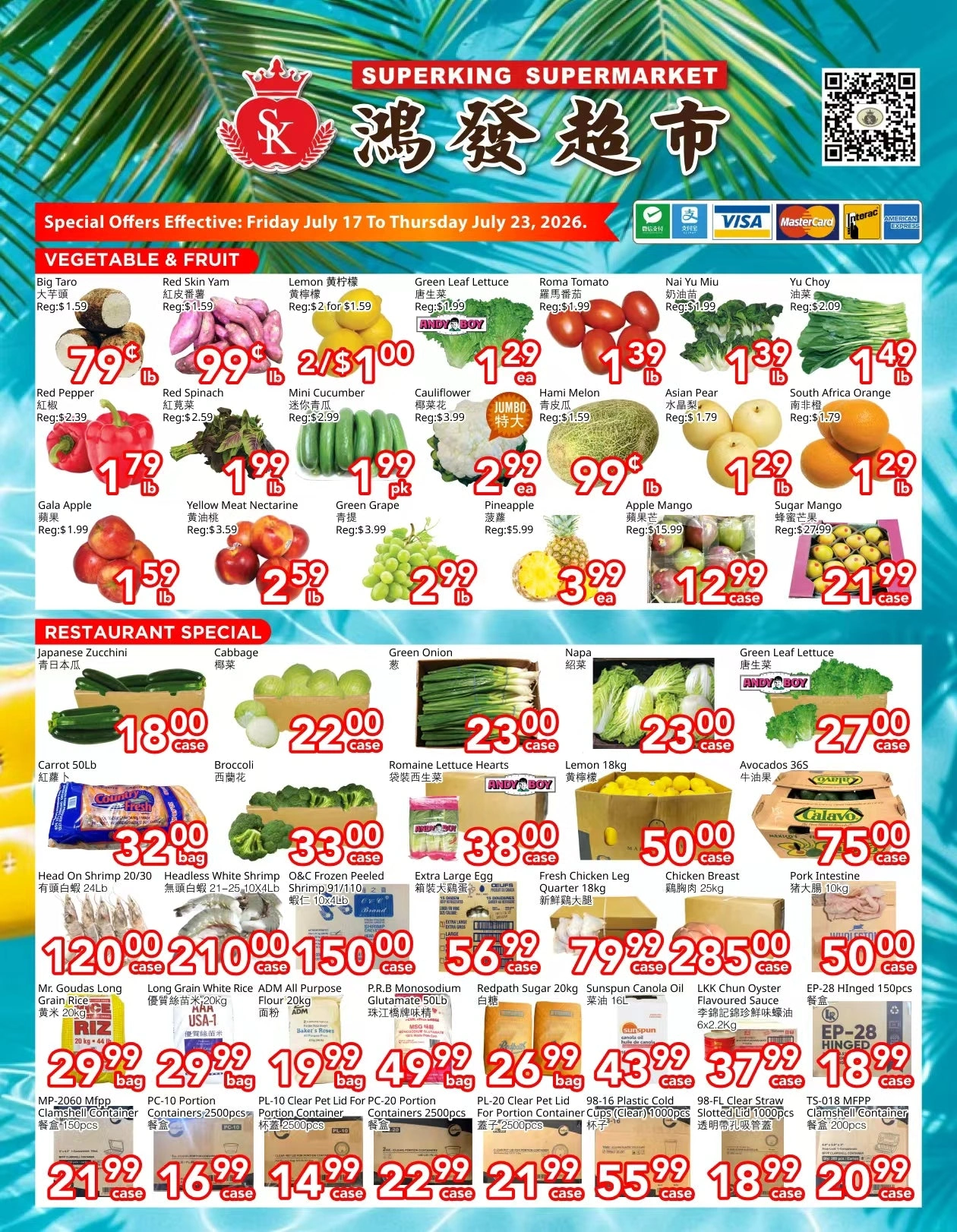 SuperKing Supermarket flyer page 1