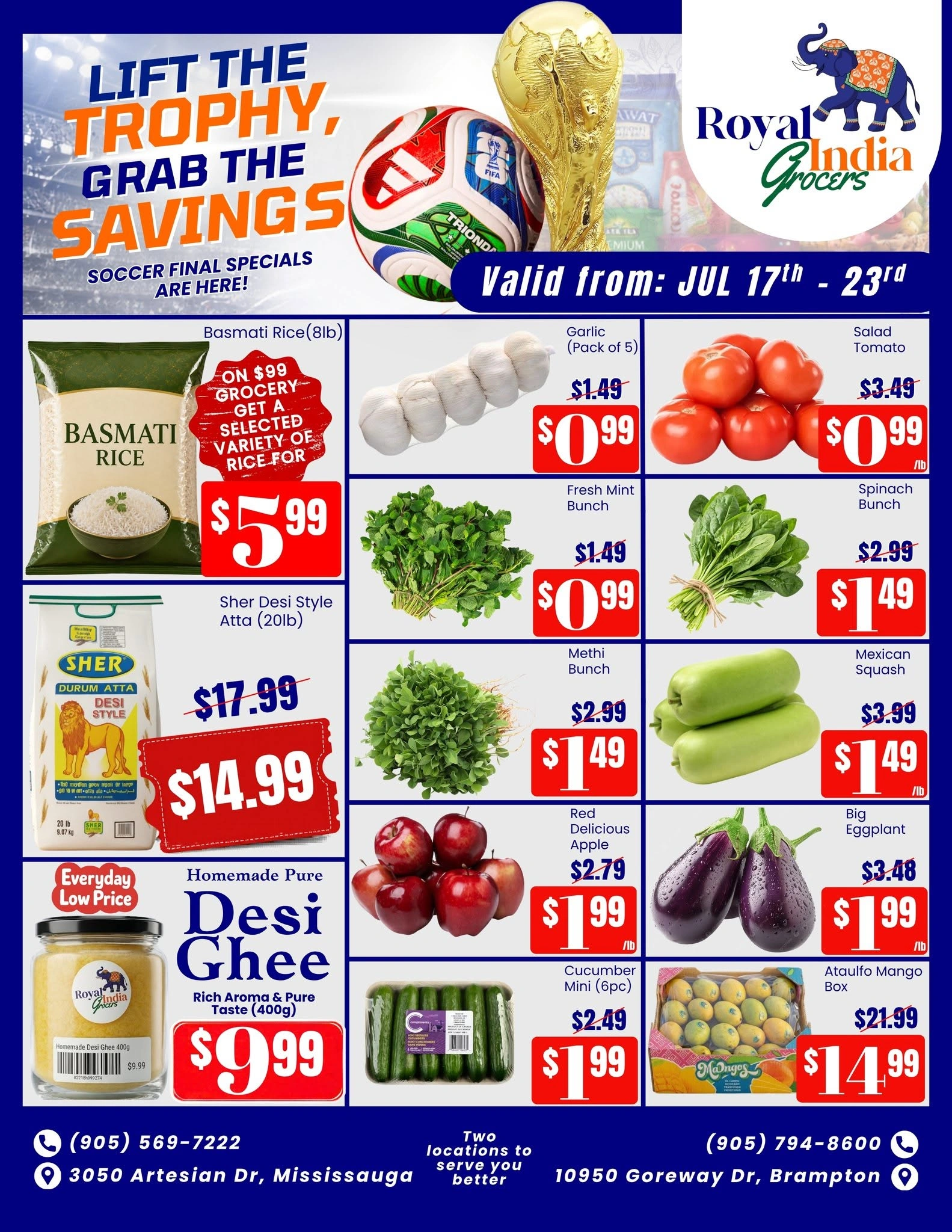 Royal India Grocers flyer page 1