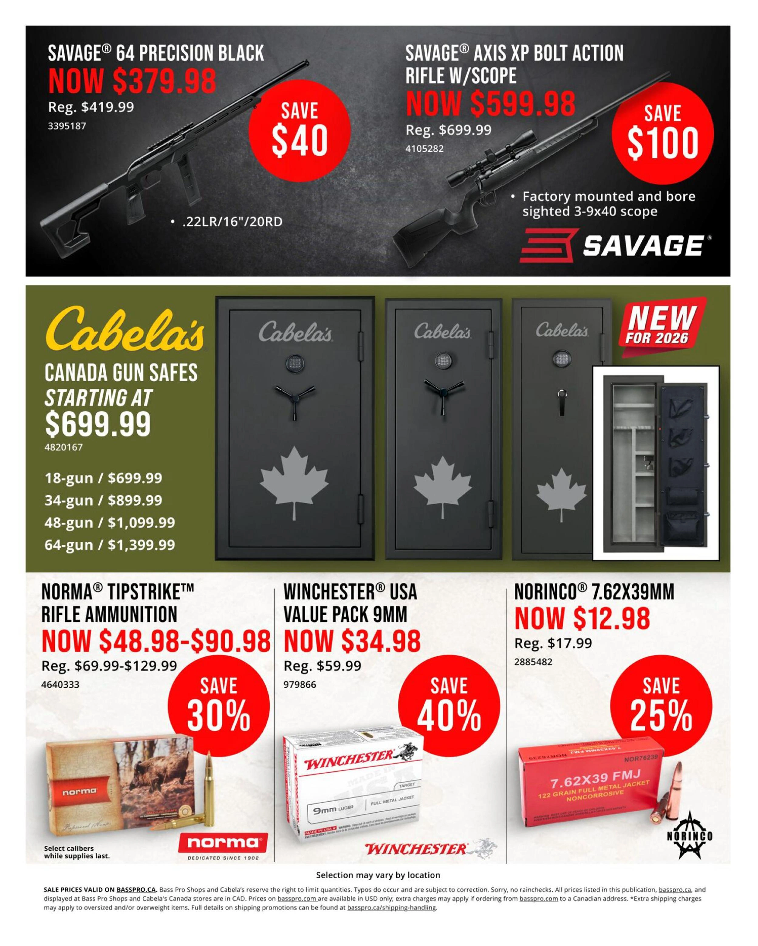 Bass Pro Shops flyer page 18