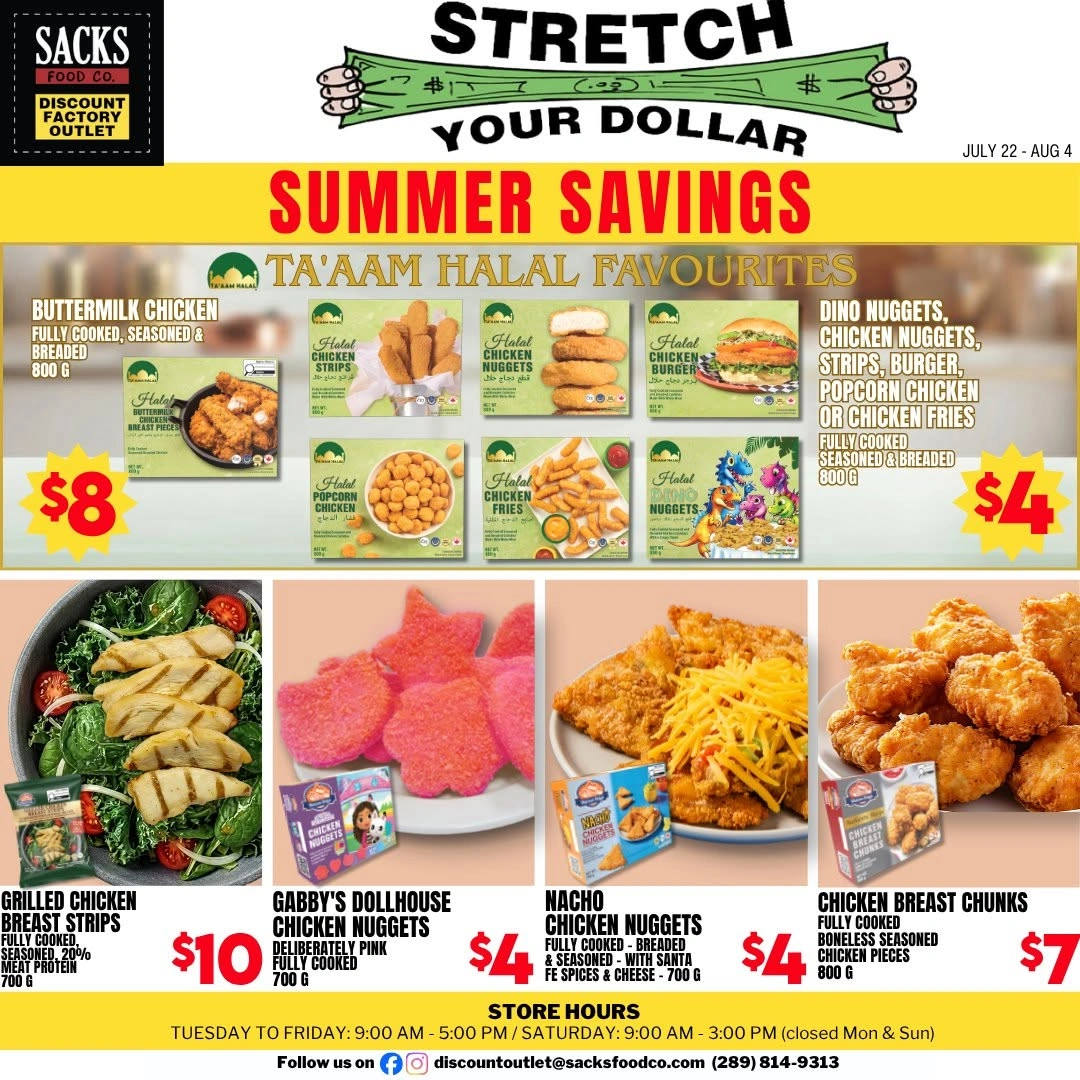Sacks Food Co. flyer page 1