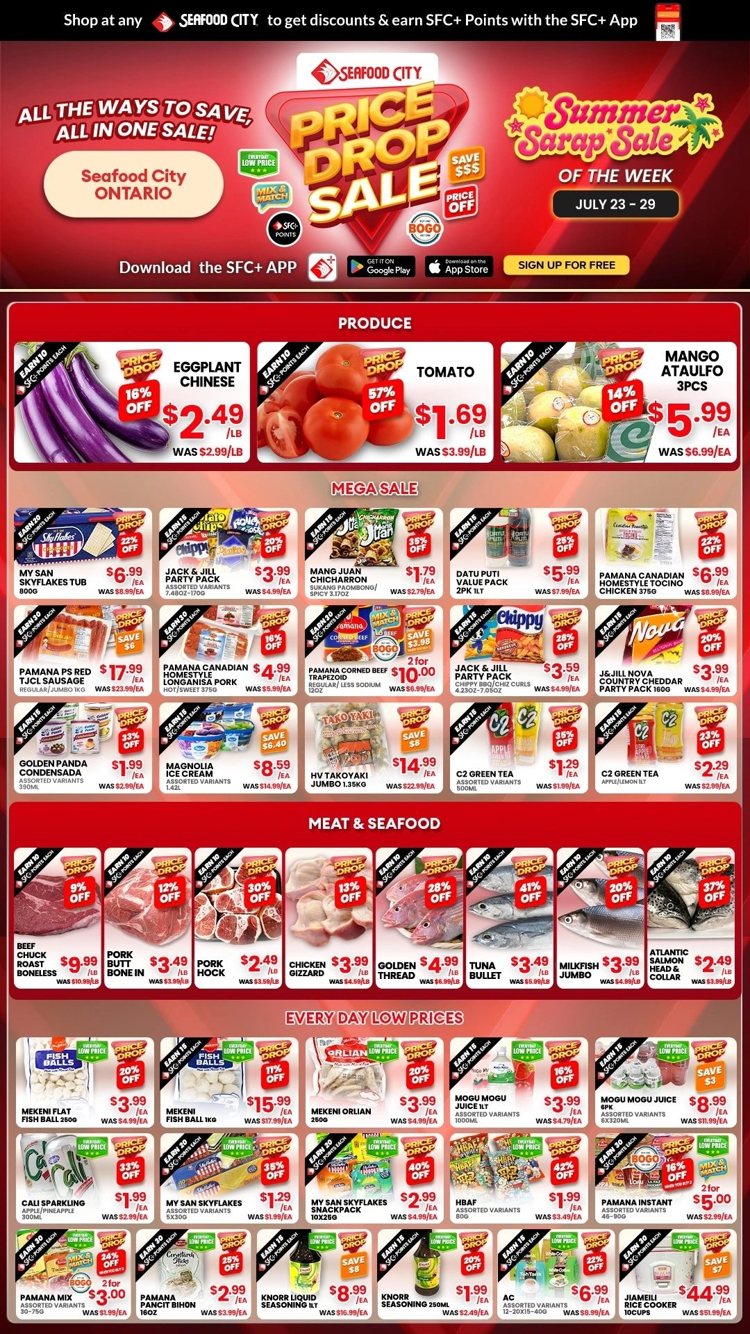 Seafood City Supermarket flyer page 1
