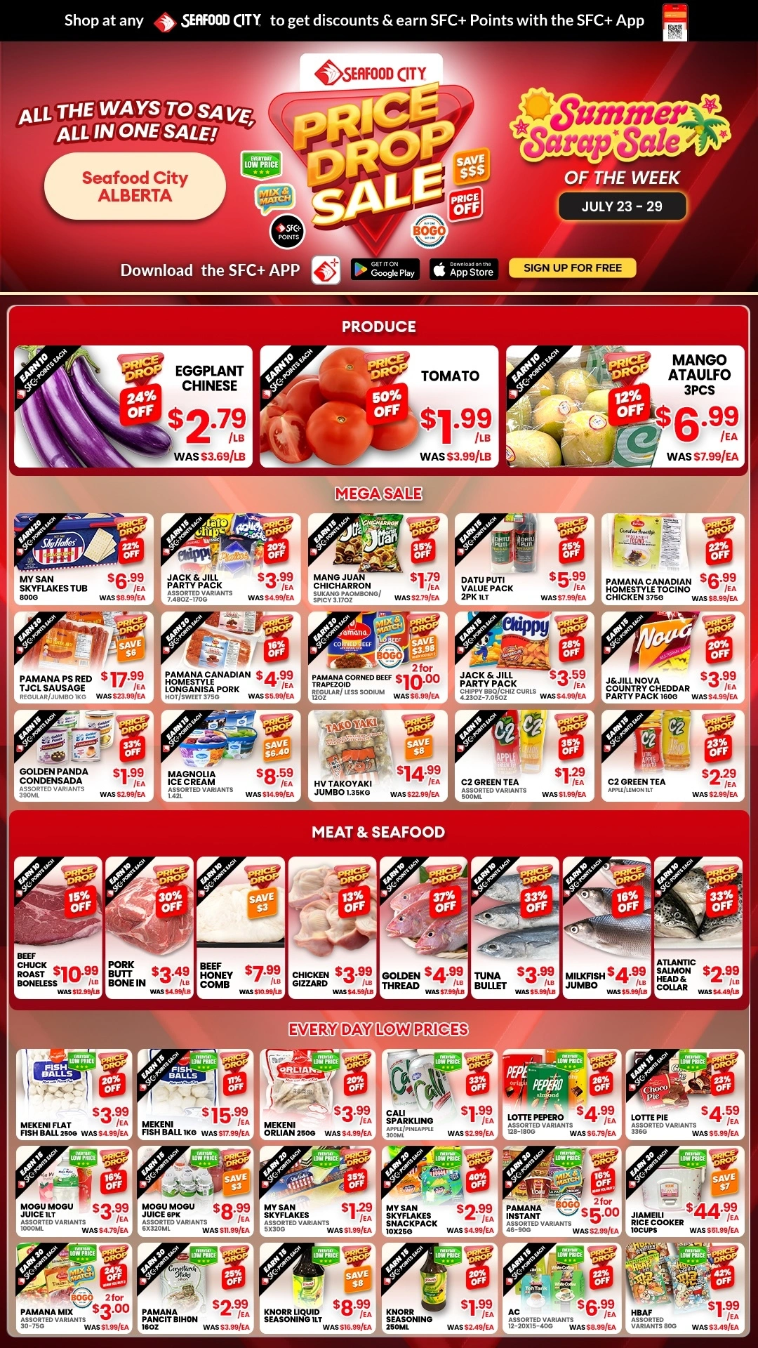 Seafood City Supermarket flyer page 1