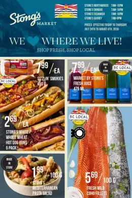 Stong's Market Stong's Market Flyer July 24 to August 6