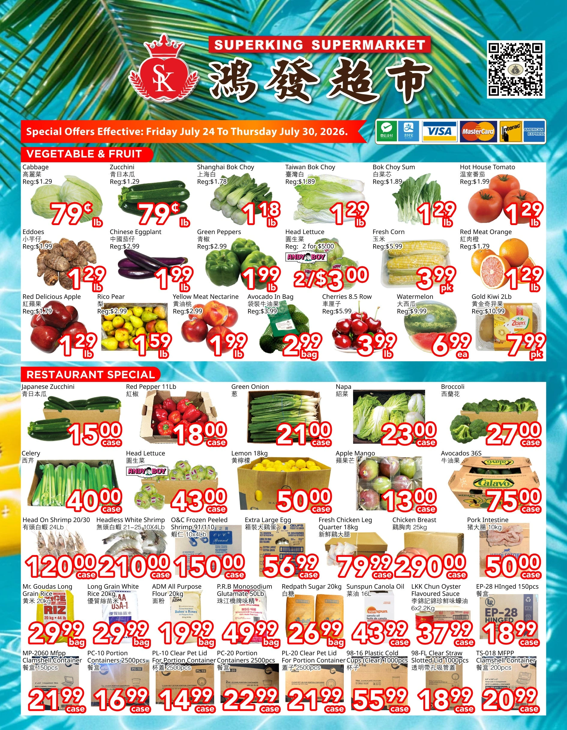 SuperKing Supermarket flyer page 1
