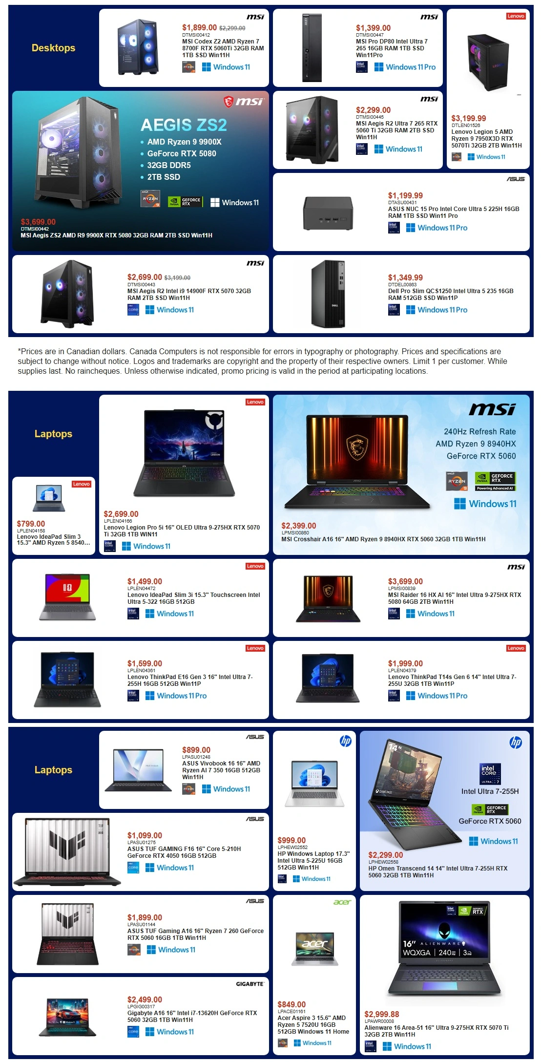 Canada Computers flyer page 1