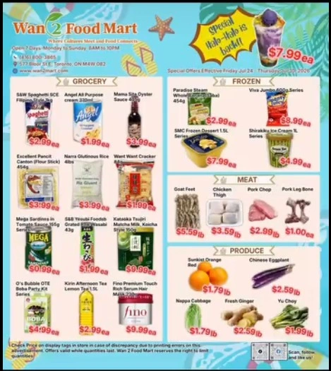 Wan 2 Food Mart flyer page 1