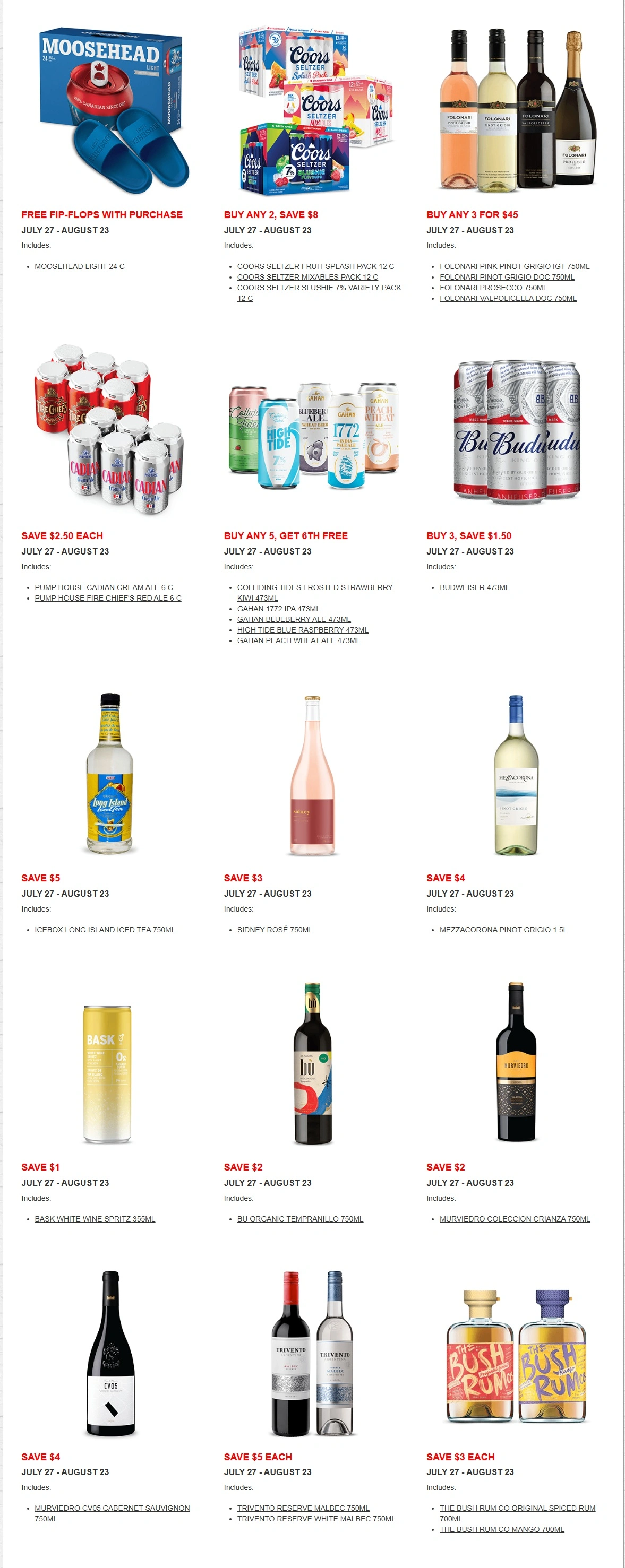 Alcool NB Liquor flyer page 2