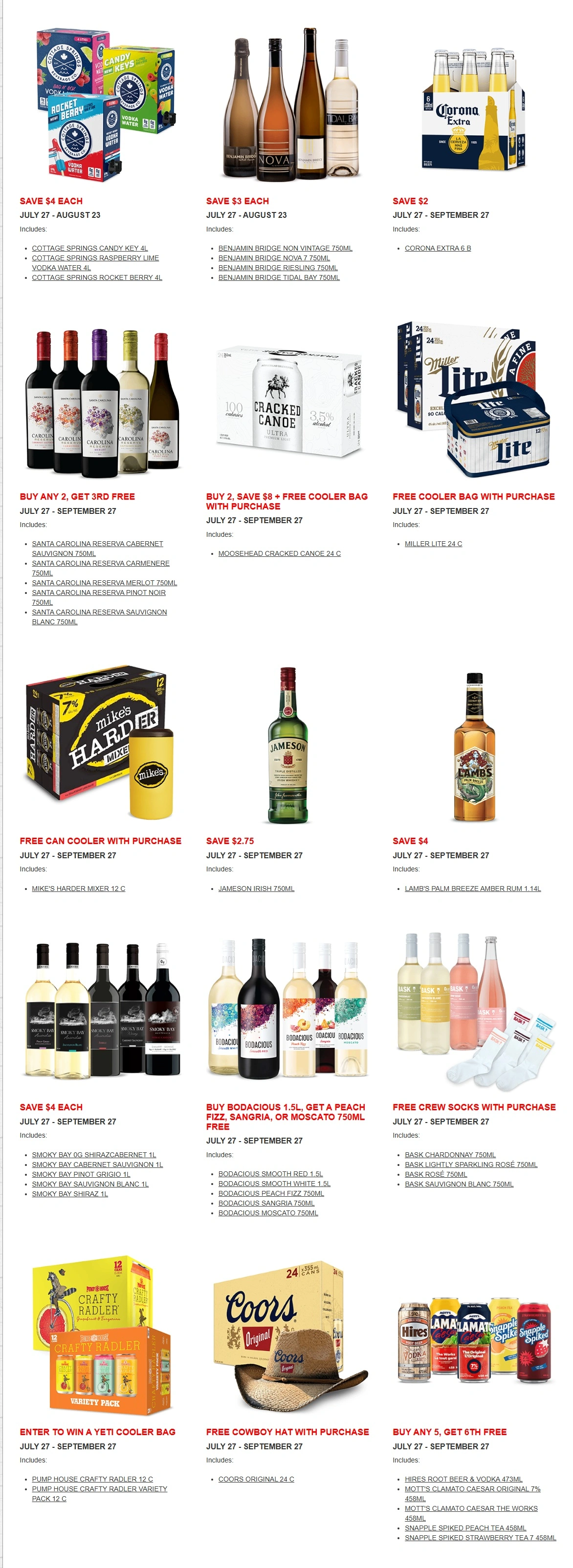 Alcool NB Liquor flyer page 3