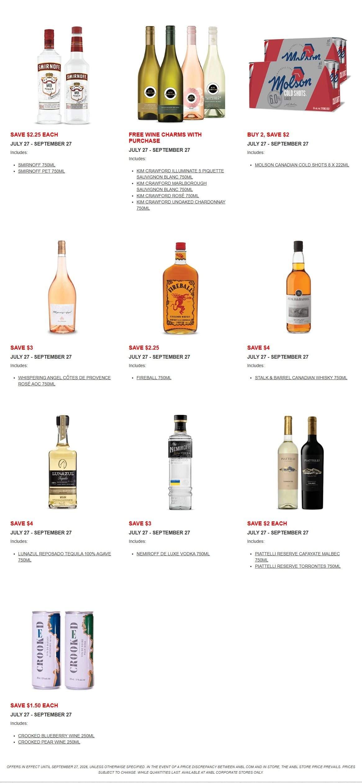 Alcool NB Liquor flyer page 4