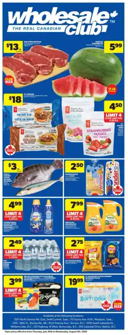 Real Canadian Wholesale Club Real Canadian Wholesale Club Flyer July 30 to August 5