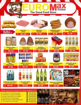 EuroMax Foods EuroMax Foods Bi-Weekly Flyer July 22 to August 4