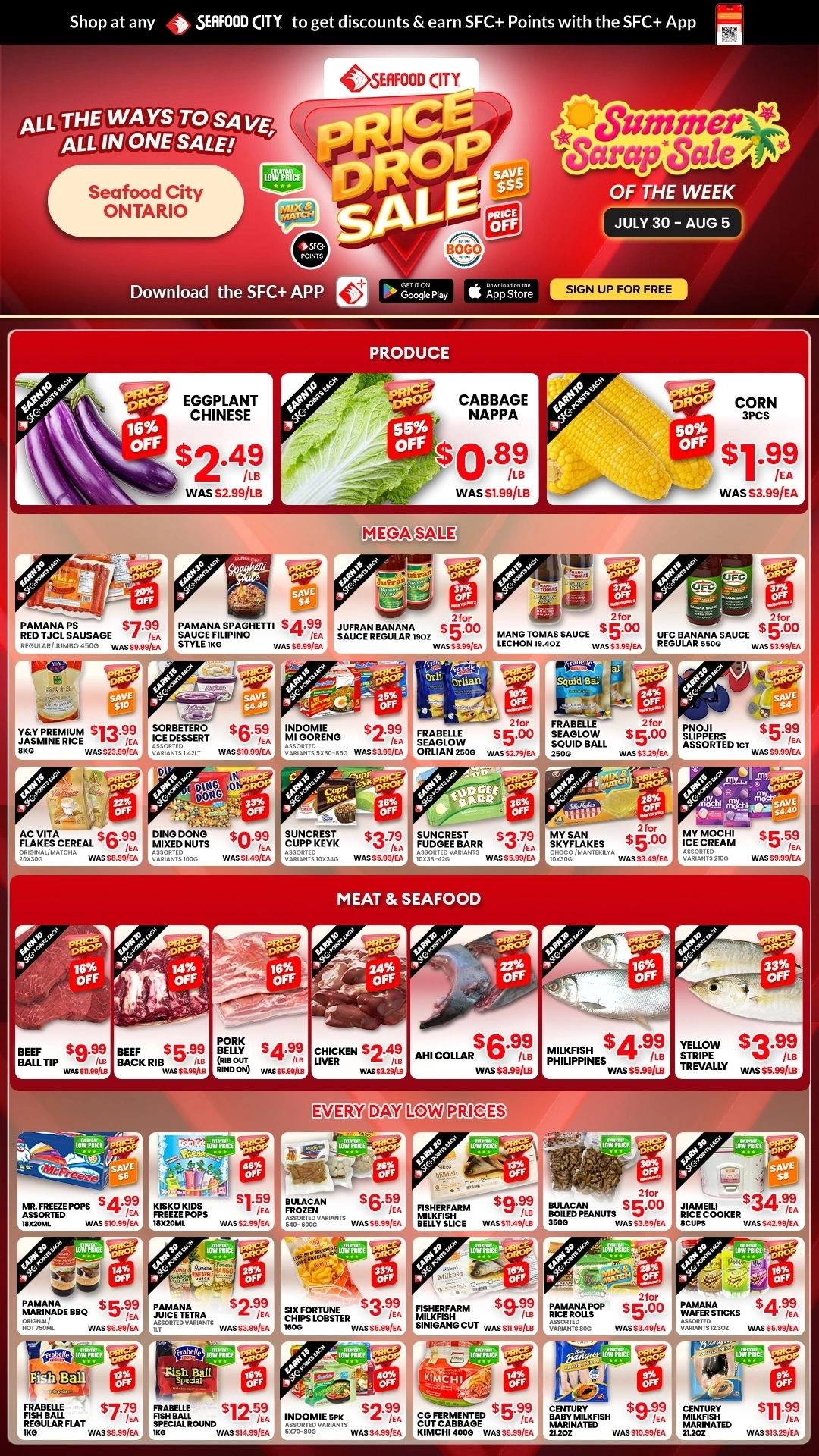 Seafood City Supermarket flyer page 1