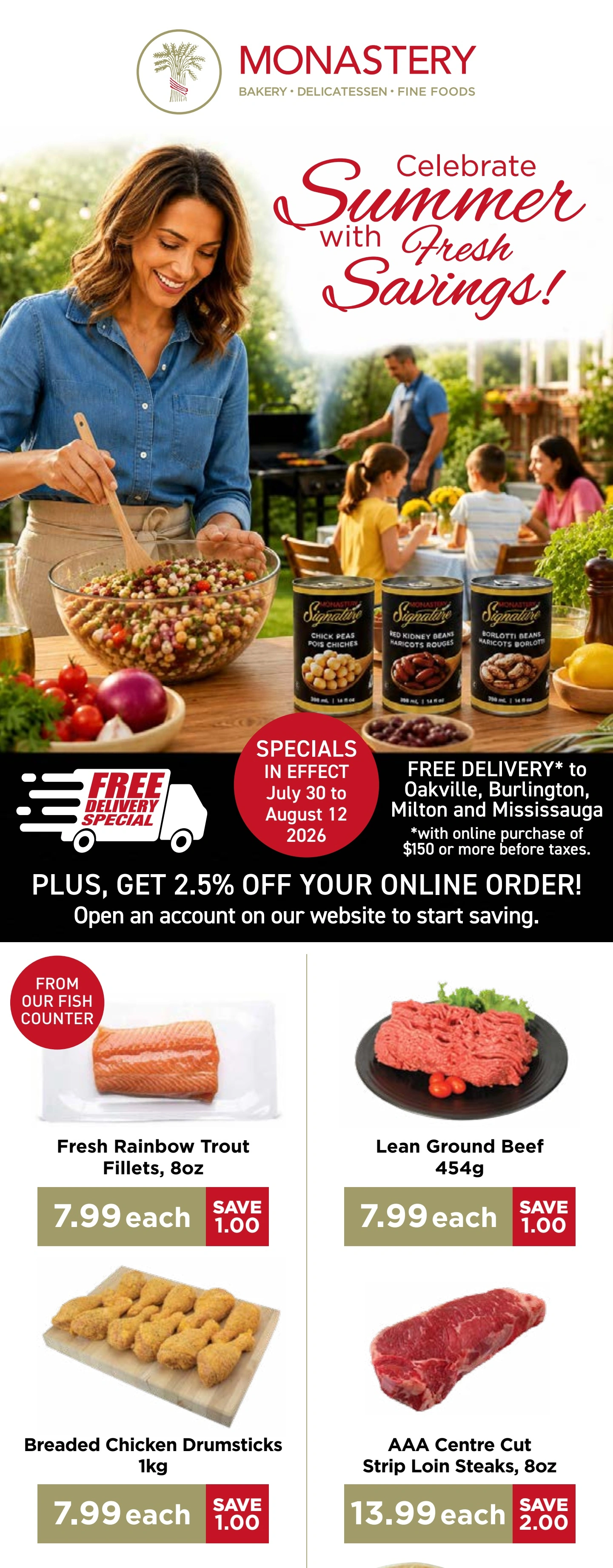 Monastery Bakery flyer page 1