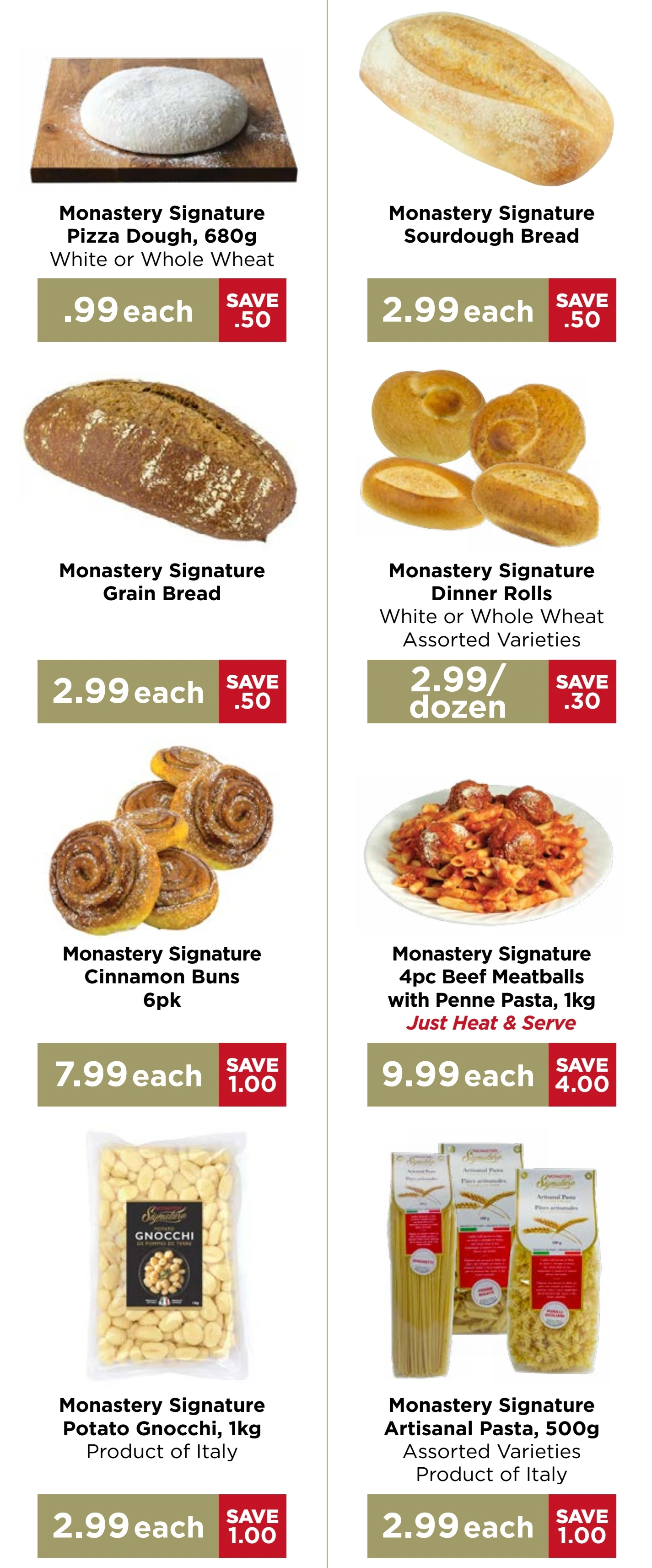 Monastery Bakery flyer page 2