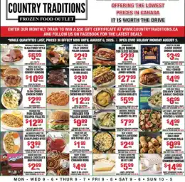 Country Traditions Country Traditions Flyer July 30 to August 6