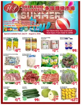Top Food Supermarket Top Food Supermarket Flyer July 31 to August 6