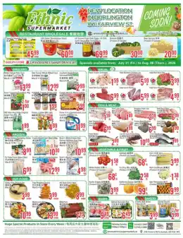 Ethnic Supermarket Ethnic Supermarket (Guelph) Flyer July 31 to August 6